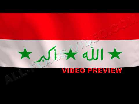 Video of flag of Iraq