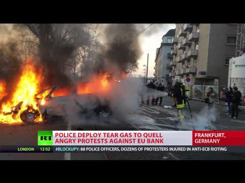 'People over profit': Report from Frankfurt Blockupy protest frontline