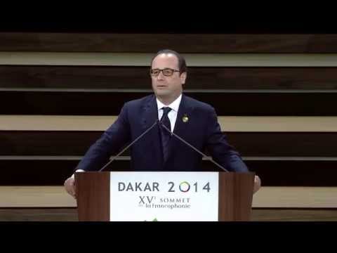 15ème Sommet de la Francophonie : Discours du Président Français François Hollande