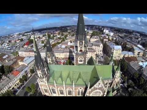 Львів аеровідеозйомка . Lviv (Bird's eye view) . Львов Аэровидеосъемка.