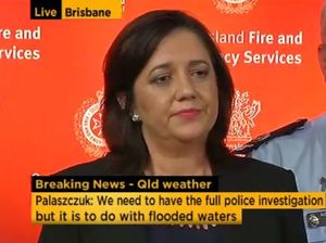 Queensland Premier Annastacia Palaszczuk confirms that a man, woman and child have lost their lives after a vehicle was washed from the road at Caboolture during massive flooding on Friday May 1.