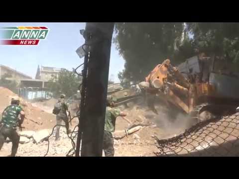 Syrian Army Operations: Intense fighting for residential areas in Jobar