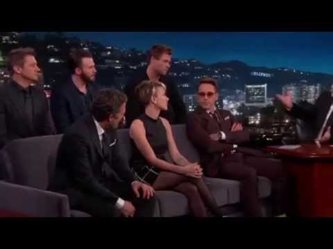 Cast Of Avengers - On The Jimmy Kimmel Show - Interview Full