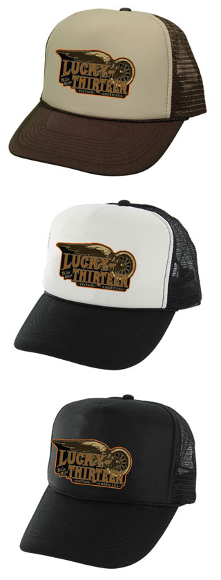 Vintage Mark Patch Trucker Hat by Lucky 13 Clothing - SALE