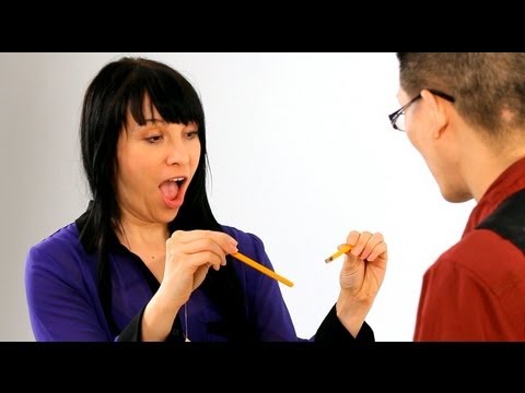 How to Break Pencil with an Index Card | Magic Tricks