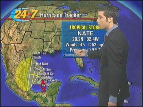 Tropical Storm Nate forms in the Bay of Campeche