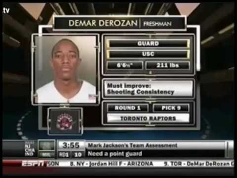 NBA Draft 2009 - First Round 9th Pick (Raptors) - DeMar DeRozan