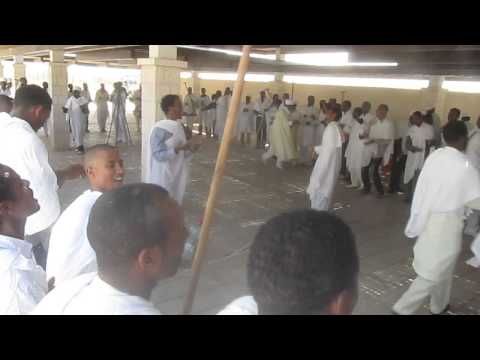 Christian from Ethiopia and Eritrea during the Easter at Jesus Baptism Site at the Jordan River