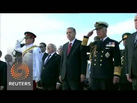 Britain's Prince Charles, Harry pay tribute to Gallipoli fallen