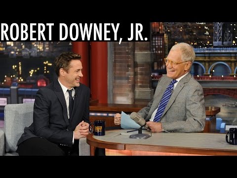 Robert Downey, Jr. on Avengers, Iron Man and Captain America - David Letterman