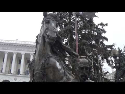 Ukraine: Maidan or Independence Square: Cossack Mamay 2015