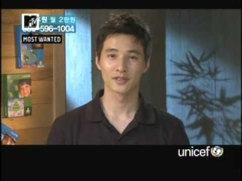 Won Bin for UNICEF - East Timor visit - public service Ad - clip 2