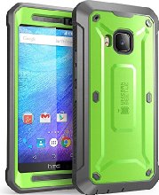 HTC One M9 Case, SUPCASE Full-body Rugged Holster Case with Built-in Screen Protector for HTC One M9 (2015 Release), Unicorn Beetle PRO Series - Retail Package (Green/Gray)