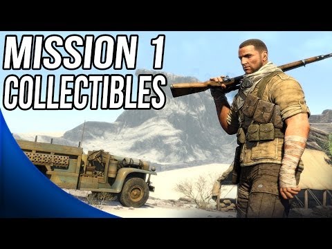 Sniper Elite 3 - Mission 1 Siege of Tobruk ALL Collectibles Locations