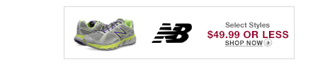 5/4 - New Balance $49.99 or less.