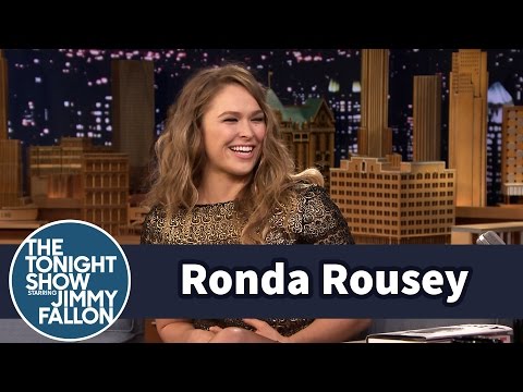 Ronda Rousey Demonstrates Infamous Armbar on Jimmy