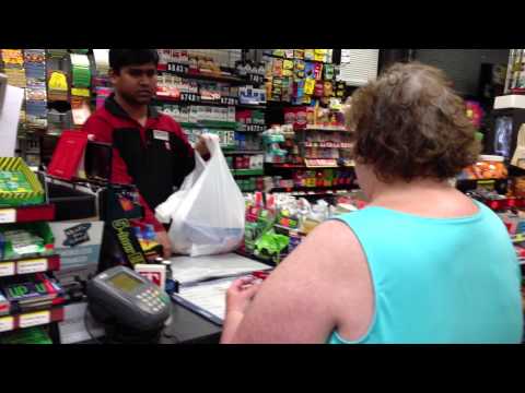 Crazy, rude, and racist woman at Tedeschi connivence store in Boston.