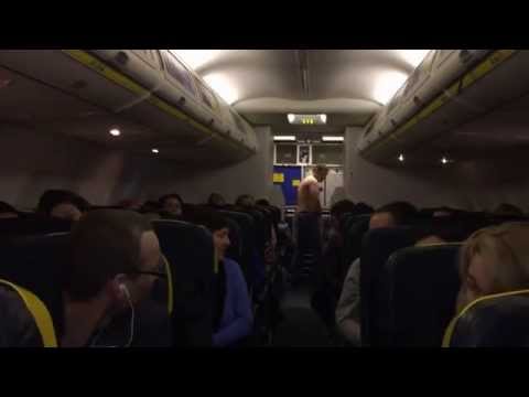 RYANAIR FR1977 / Riga-Dublin. Drunken passenger accident.Emergency landing in Denmark.