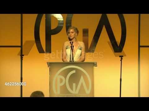 Jennifer Lawrence presenting at Producers Guild Awards!