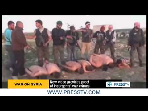 SYRIA Gruesome Video Of Jihadist Rebels Executing Seven Captured Soldiers In Idlib Province