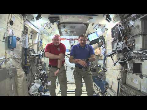 One-Year Space Station Crew Members Discuss Life in Space with the Media