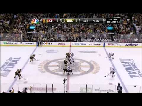 Johnny Boychuk Johnny Rocket slapshot goal 5-5. 6/19/13 Chicago Blackhawks vs Boston Bruins NHL