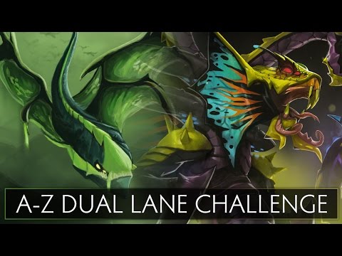 Dota 2 A-Z Dual Lane Challenge - Venomancer and Viper