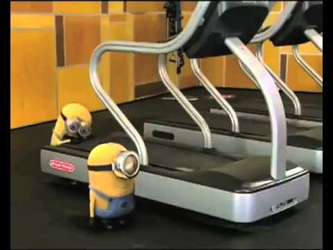 Minions in Gym with Banana!