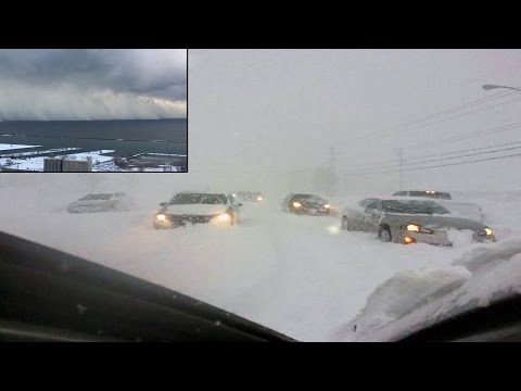 Snow Storm Buffalo New york 2014 - Incredible Lake-effect snow pummels New York State 11/18/2014