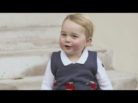 Prince George's cute new holiday photos