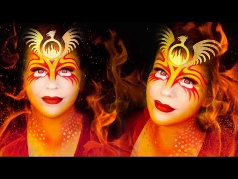 Halloween Makeup Tutorial: Phoenix the Fire Bird