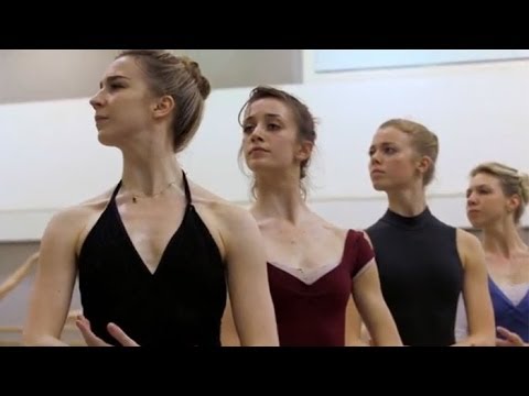 The corps de ballet rehearse Giselle (The Royal Ballet)