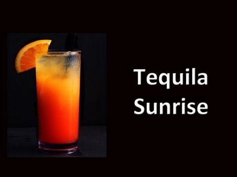 Tequila Sunrise Cocktail Drink Recipe