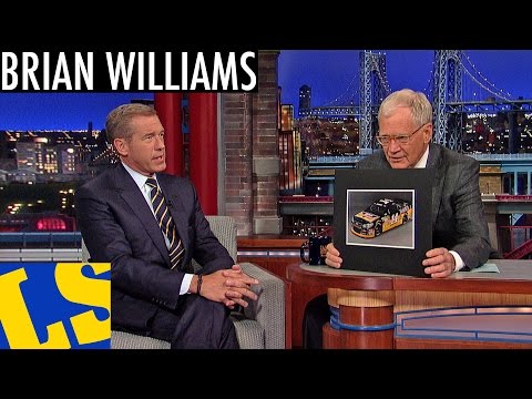 Brian Williams on NASCAR vs Formula One - David Letterman