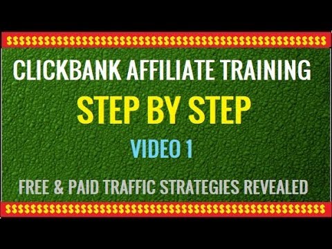 Clickbank Affiliate Marketing Training Video 1