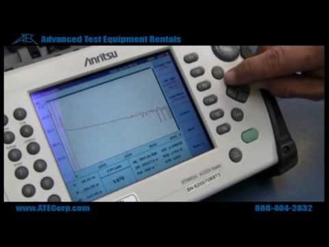 How to Use Anritsu MT9083A OTDR (Optical Time Domain Reflector)