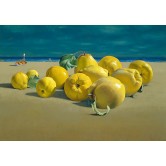 Quinces by the sea, 1989-03, by Jeffrey Smart