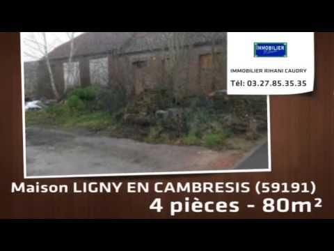 A vendre - maison - LIGNY EN CAMBRESIS (59191) - 4 pièces - 80m²