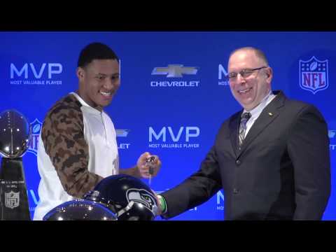 Malcom Smith Wins MVP Award for Super Bowl XLVIII - 2015 Chevrolet Silverado