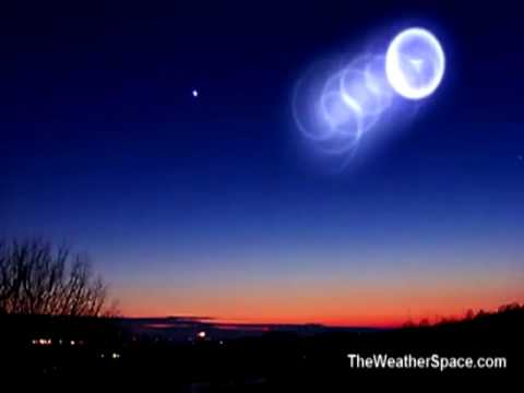 UFO Spiral Seen in Western Canada - Several Angles.