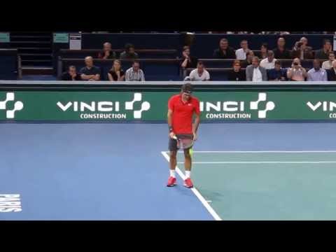 BNP Paribas Masters 2014 - Roger Federer service game