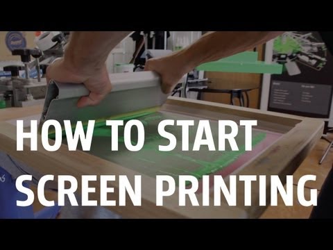 How to Start Screen Printing & Learn How to Screen Print