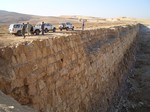 The Roman Harbaqa Dam, a gravity dam in the Syrian desert between Damascus and Palmyra, dating to the 2nd century AD