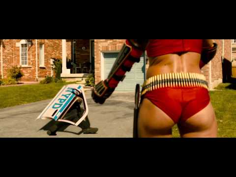 Kick-Ass 2 - Mother Russia VS Police scene - HD