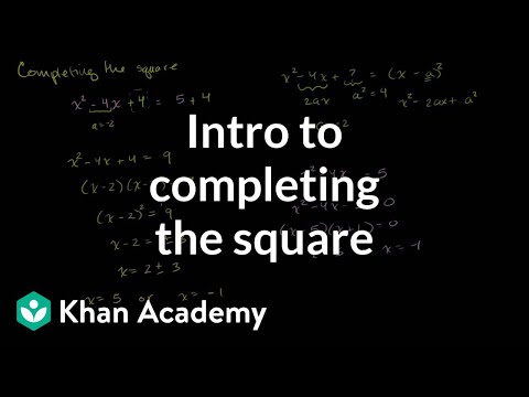 Solving Quadratic Equations by Completing the Square