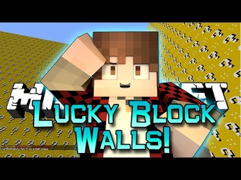 Minecraft: Lucky Block Walls! Modded Mini-Game w/Mitch & Friends! ULTIMATE BOW SHOTS!