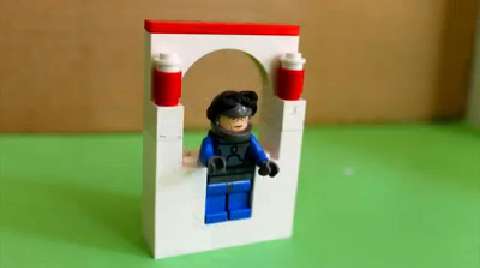 Make a Lego zipline