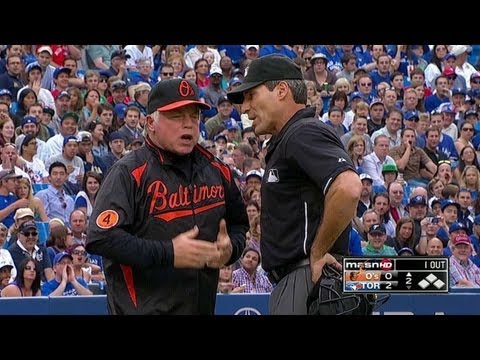 Showalter ejected for arguing strike three