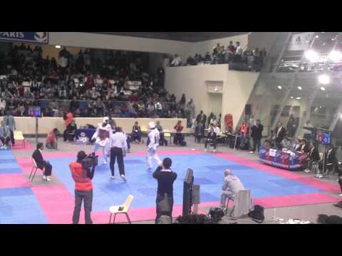 Taekwondo Finale TIP 2011 - Senior +80kg Pascal GENTIL VS Mickaël BOROT - ROUND 1