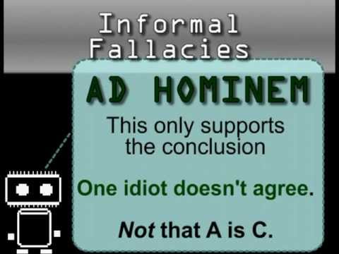 Logic & Arguments - logical fallacies (formal & informal fallacies)